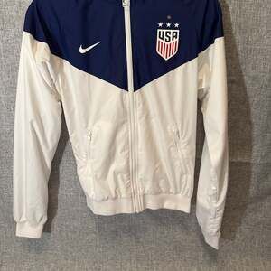 Nike USWNT Women's 4-Star Windrunner Full-Zip Jacket Blue White CQ8411-101